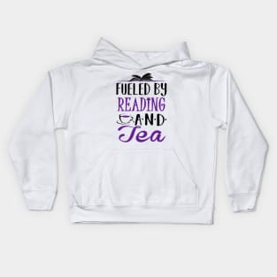 Fueled by Reading and Tea Kids Hoodie